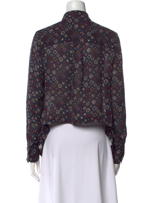 Derek Lam 10 Crosby Silk Floral Print Blouse