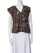 Derek Lam 10 Crosby Silk Floral Print Blouse