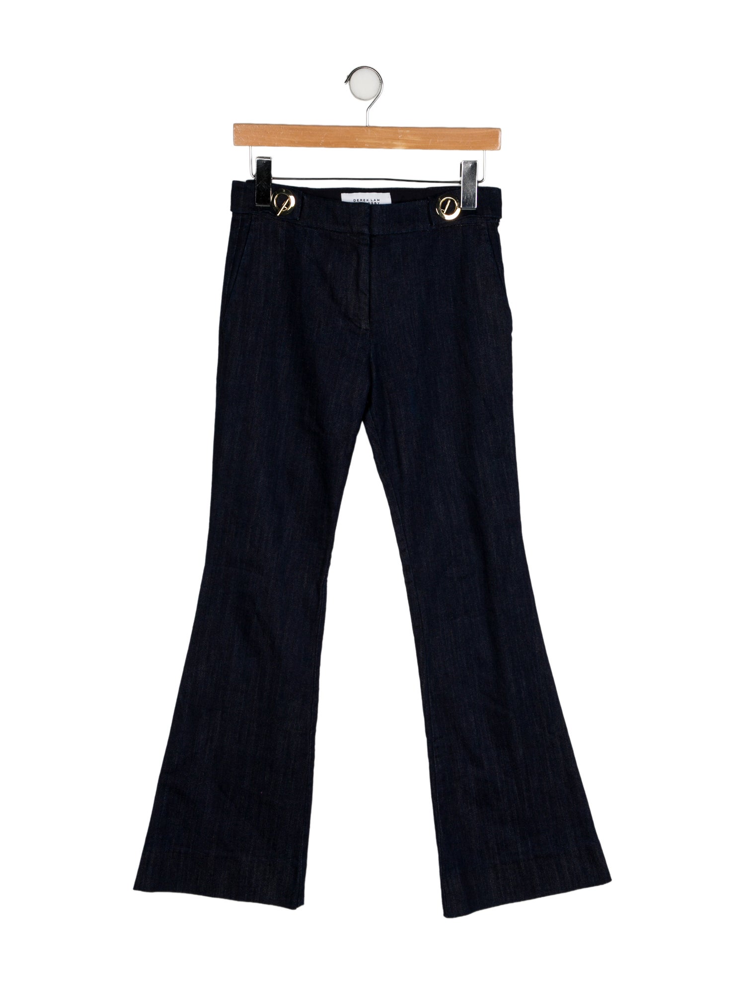 Derek Lam 10 Crosby Mid-Rise Wide Leg Jeans
