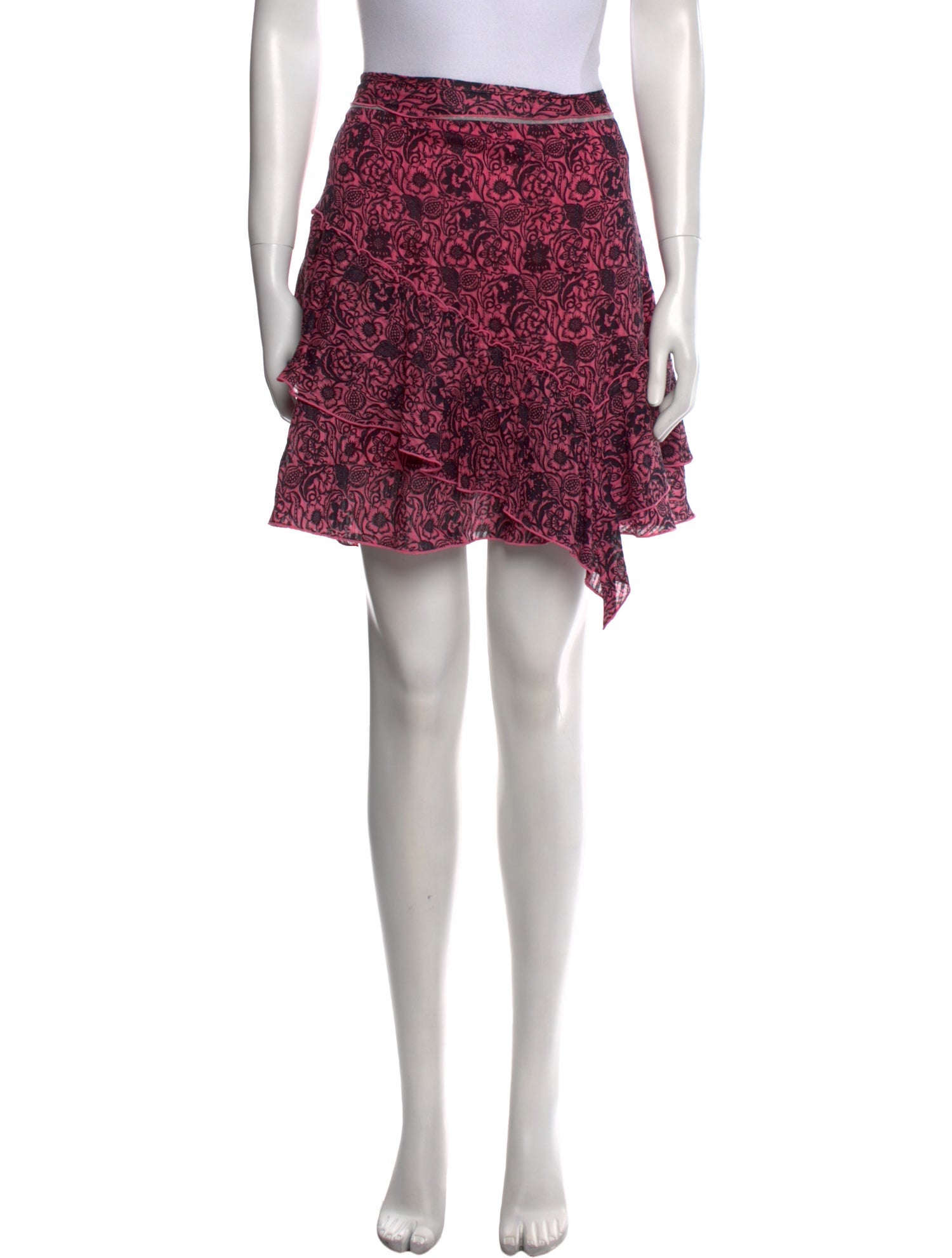 Derek Lam 10 Crosby Printed Mini Skirt