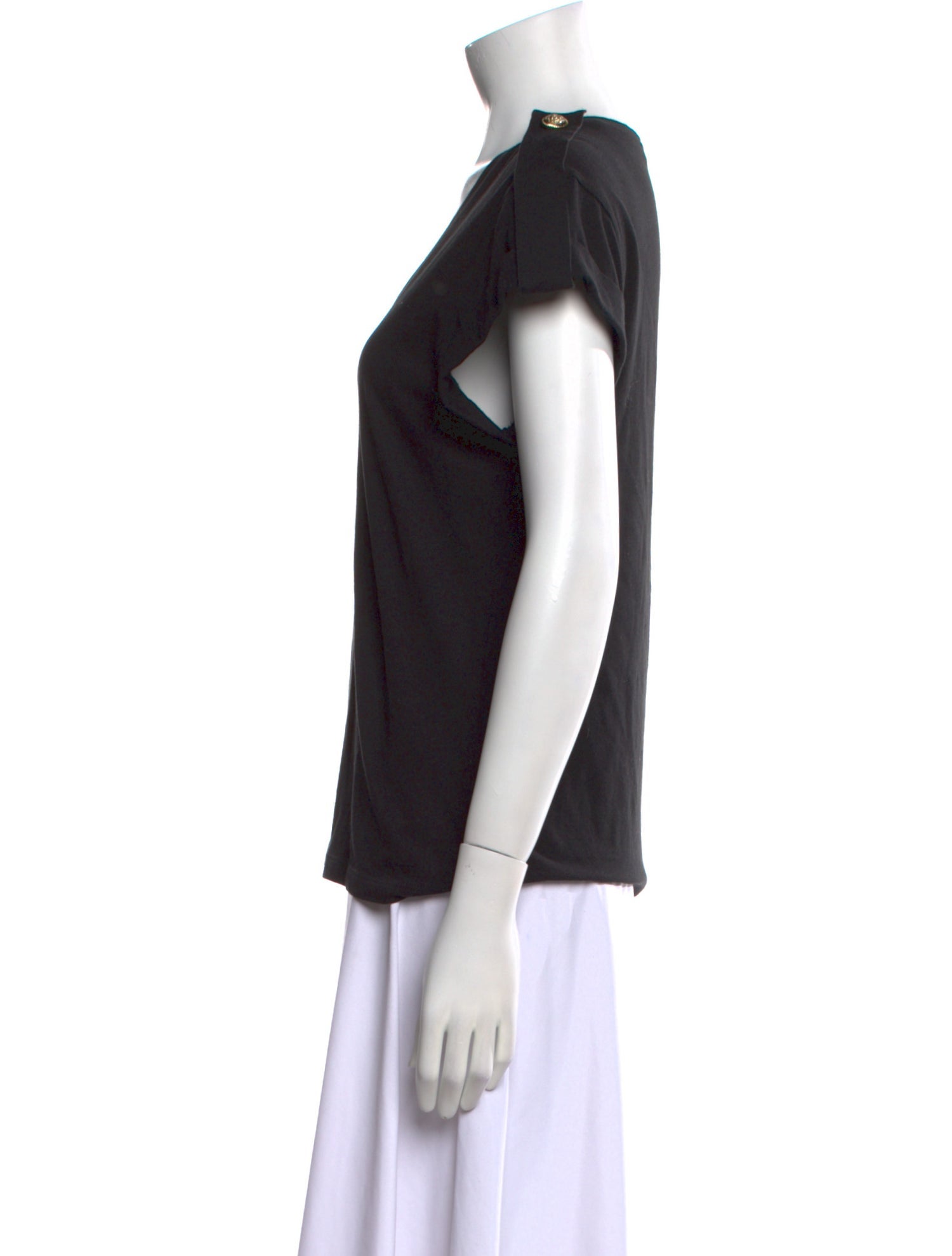 Derek Lam 10 Crosby V-Neck Short Sleeve T-Shirt