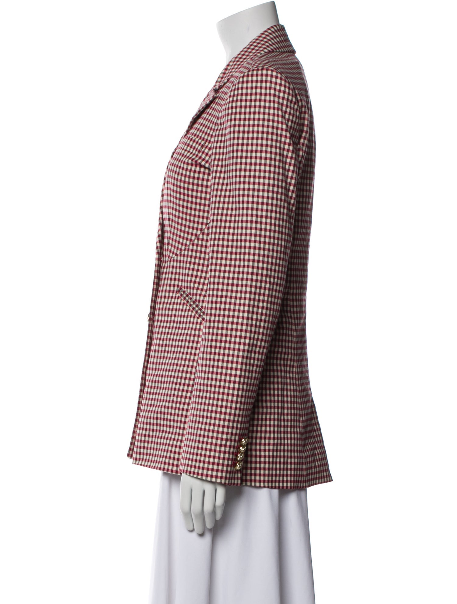 Derek Lam 10 Crosby Plaid Print Blazer