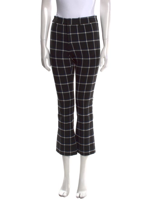 Derek Lam 10 Crosby Plaid Print Straight Leg Pants