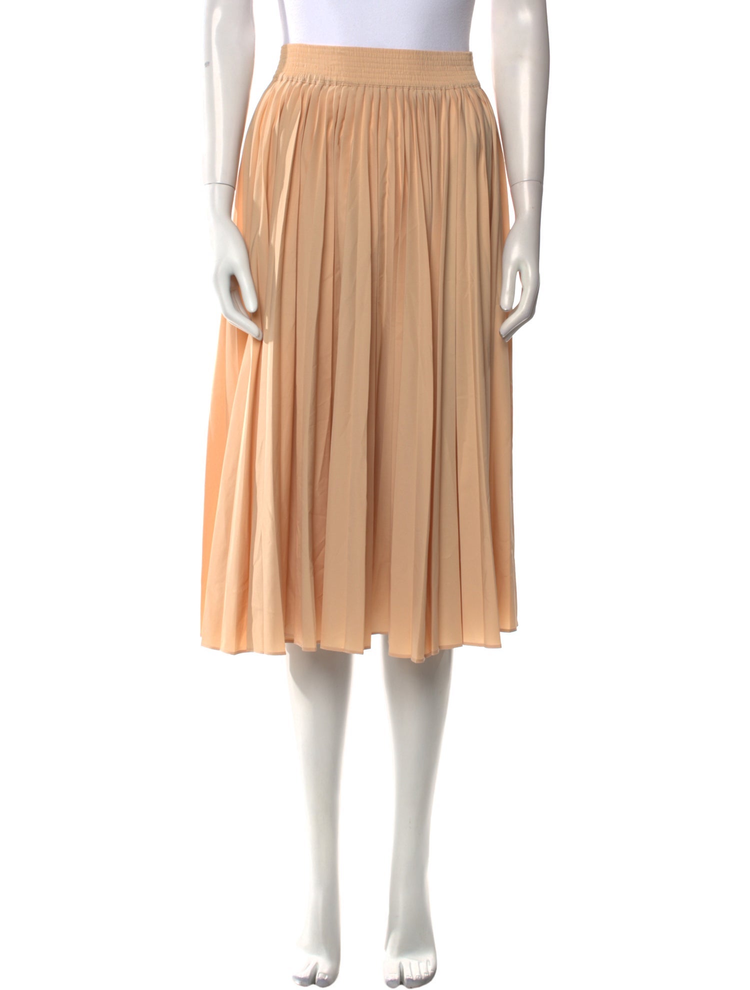 Derek Lam 10 Crosby Pleated Accents Knee-Length Skirt