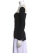 Derek Lam 10 Crosby Colorblock Pattern Bateau Neckline Top