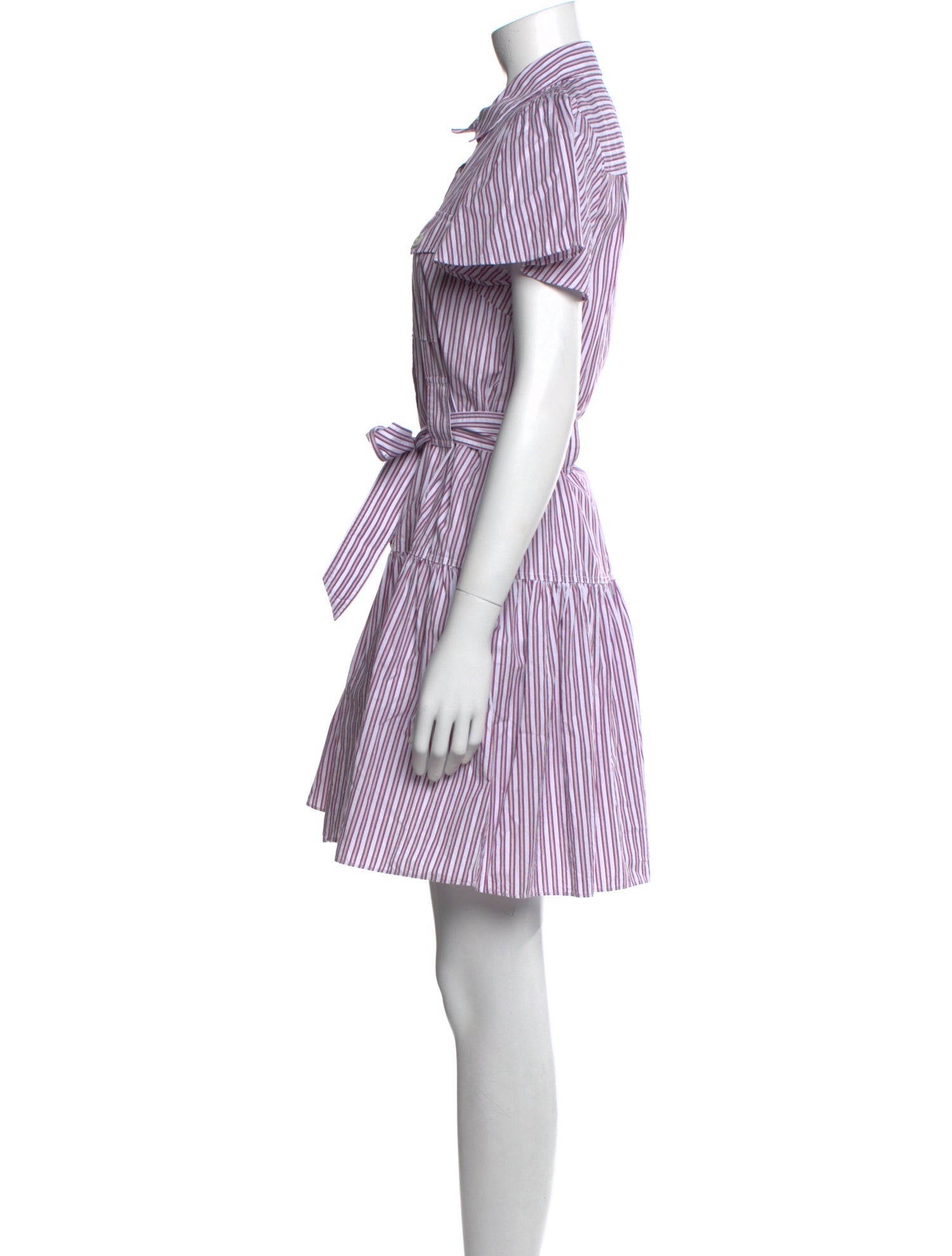 Derek Lam 10 Crosby Striped Knee-Length Dress