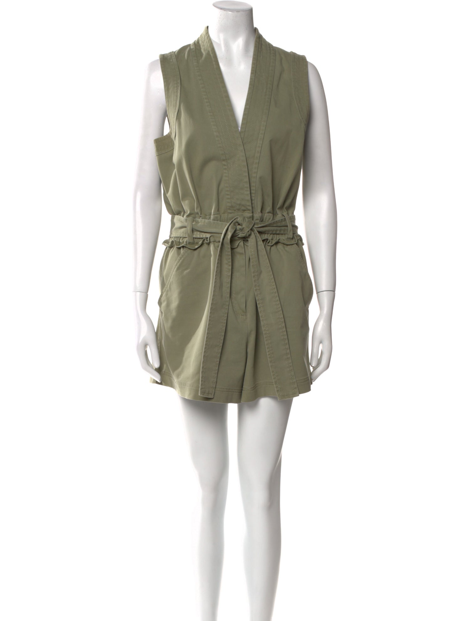 Derek Lam 10 Crosby V-Neck Romper
