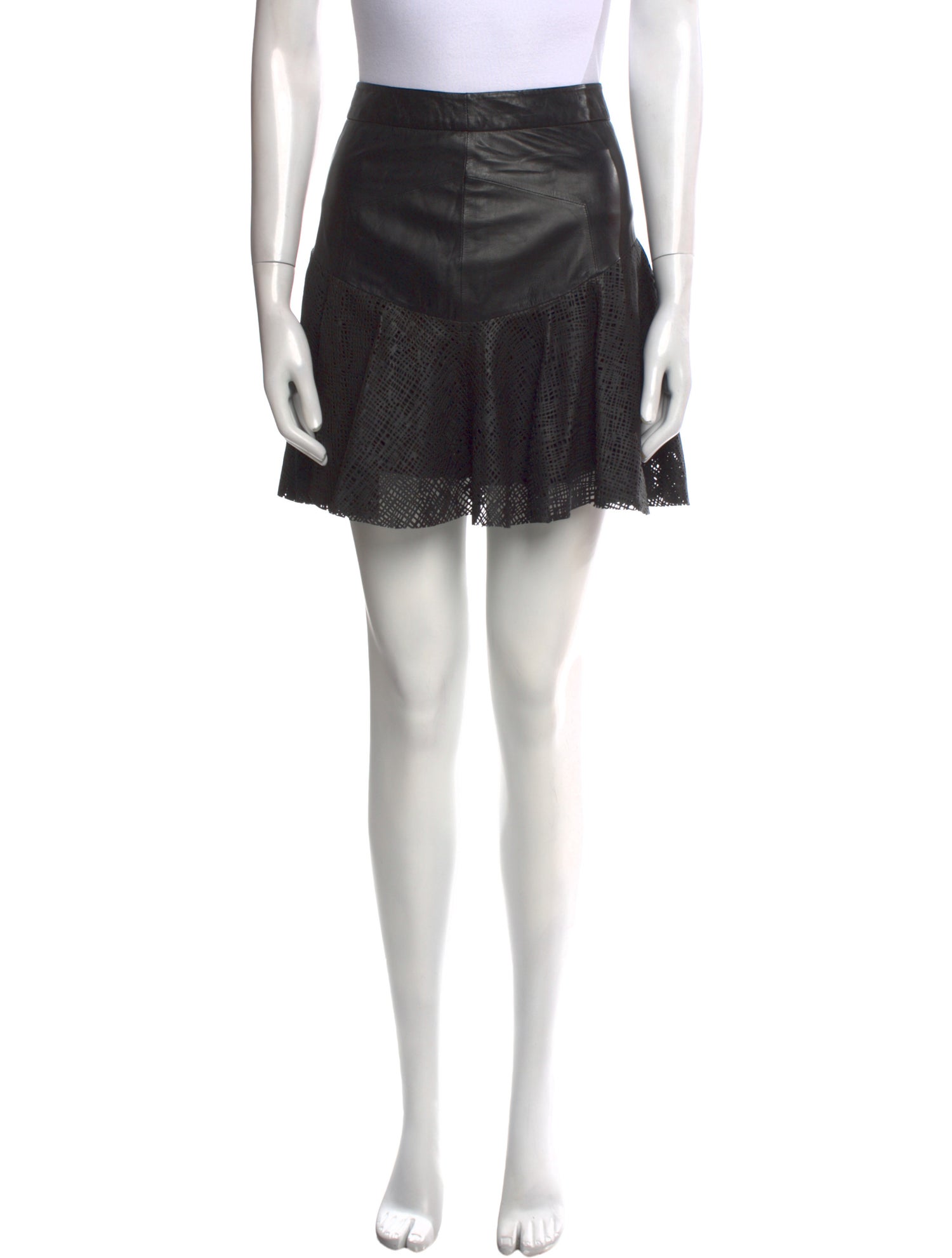 Derek Lam 10 Crosby Lambskin Mini Skirt