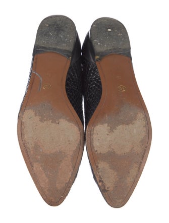 Derek Lam 10 Crosby Leather Animal Print Ballet Flats