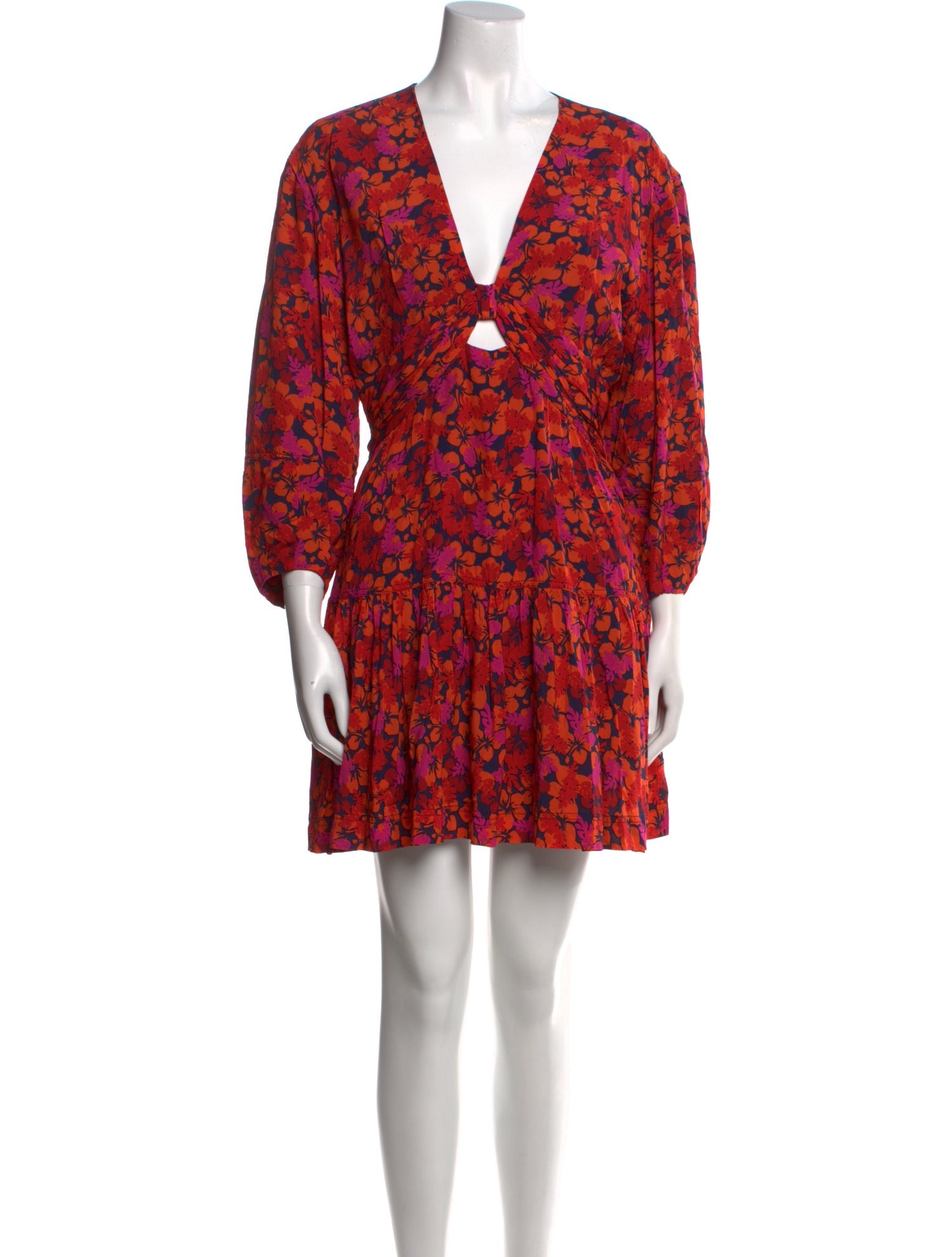 Derek Lam 10 Crosby Floral Print Mini Dress