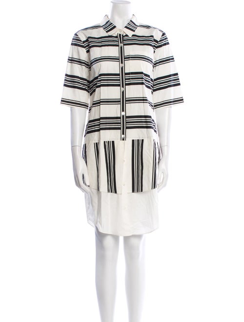 Derek Lam 10 Crosby Striped Knee-Length Dress