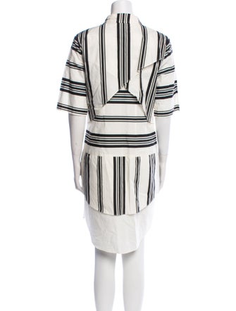 Derek Lam 10 Crosby Striped Knee-Length Dress