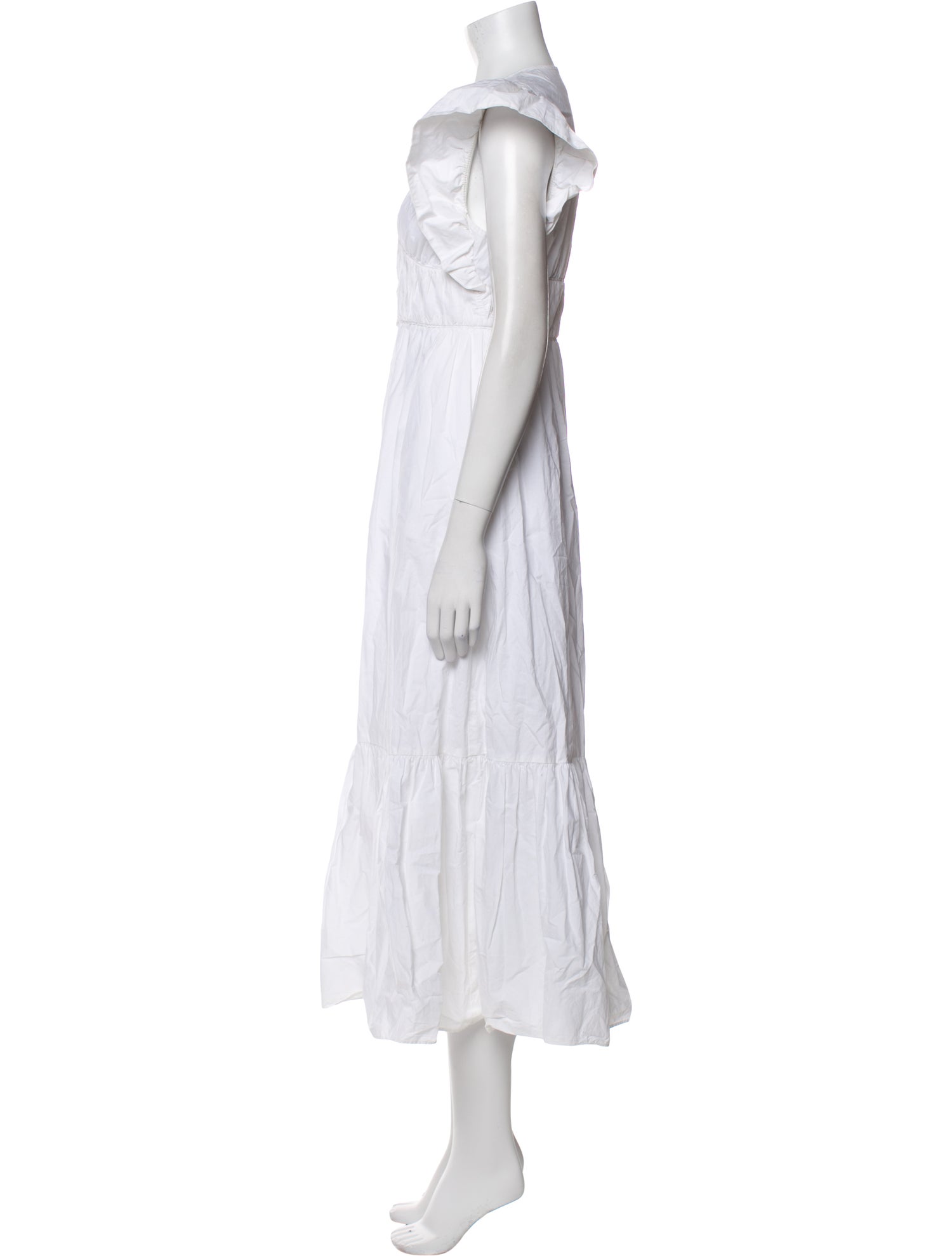 Derek Lam 10 Crosby V-Neck Midi Length Dress