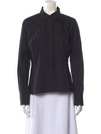 Derek Lam 10 Crosby Long Sleeve Button-Up Top