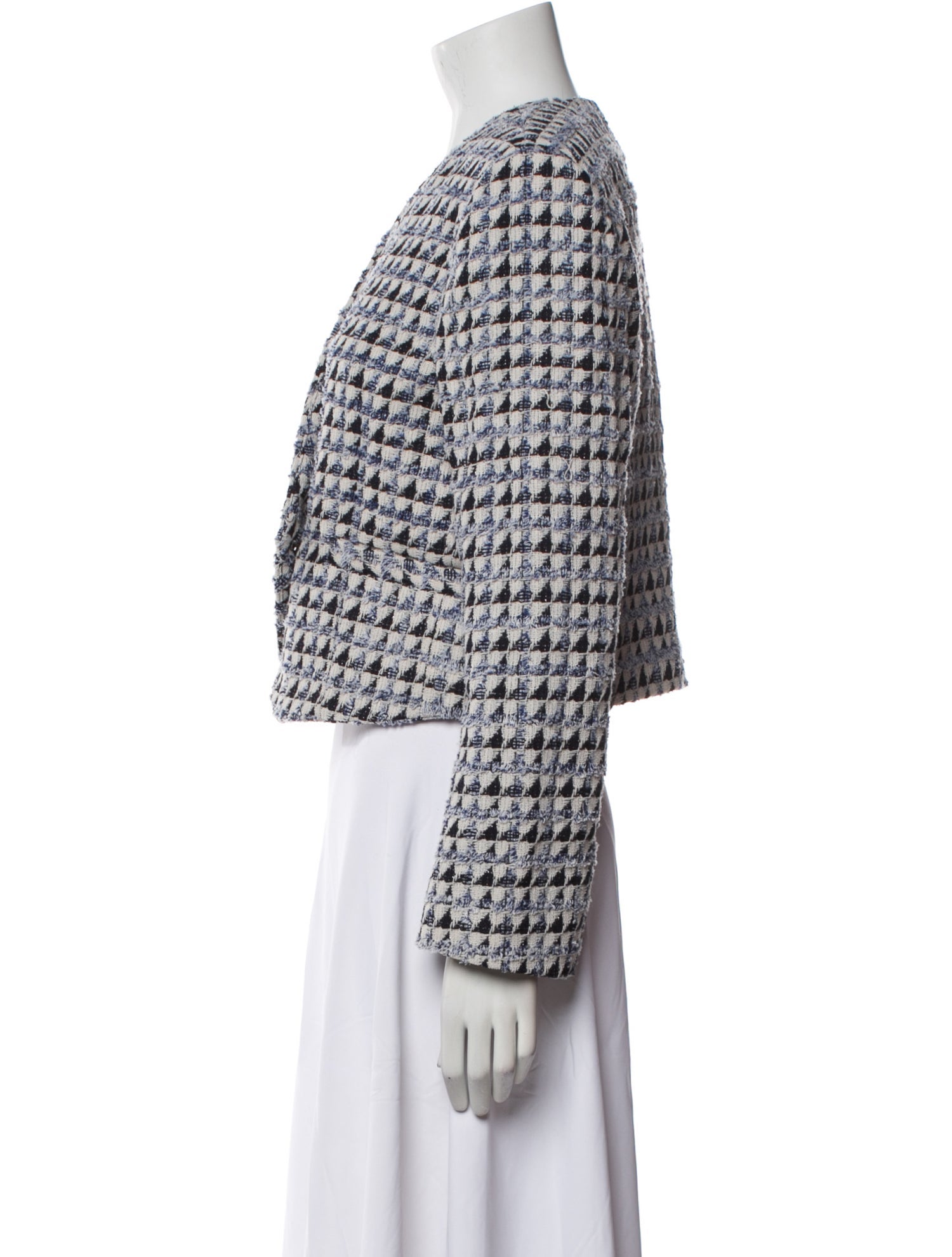 Derek Lam 10 Crosby Tweed Pattern Blazer