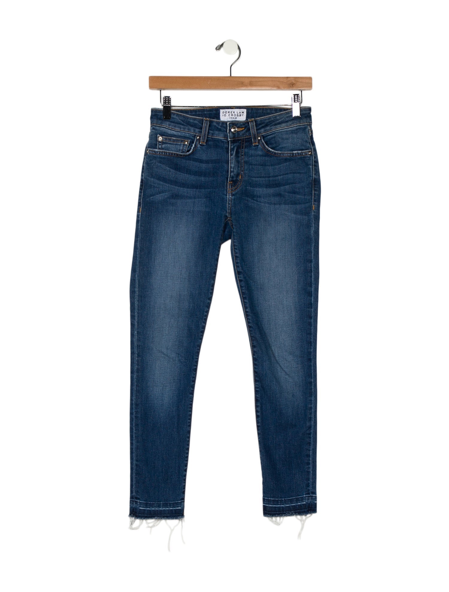 Derek Lam 10 Crosby Mid-Rise Skinny Leg Jeans