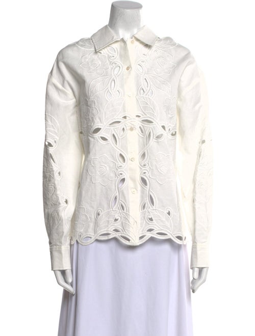 Derek Lam 10 Crosby Long Sleeve Button-Up Top