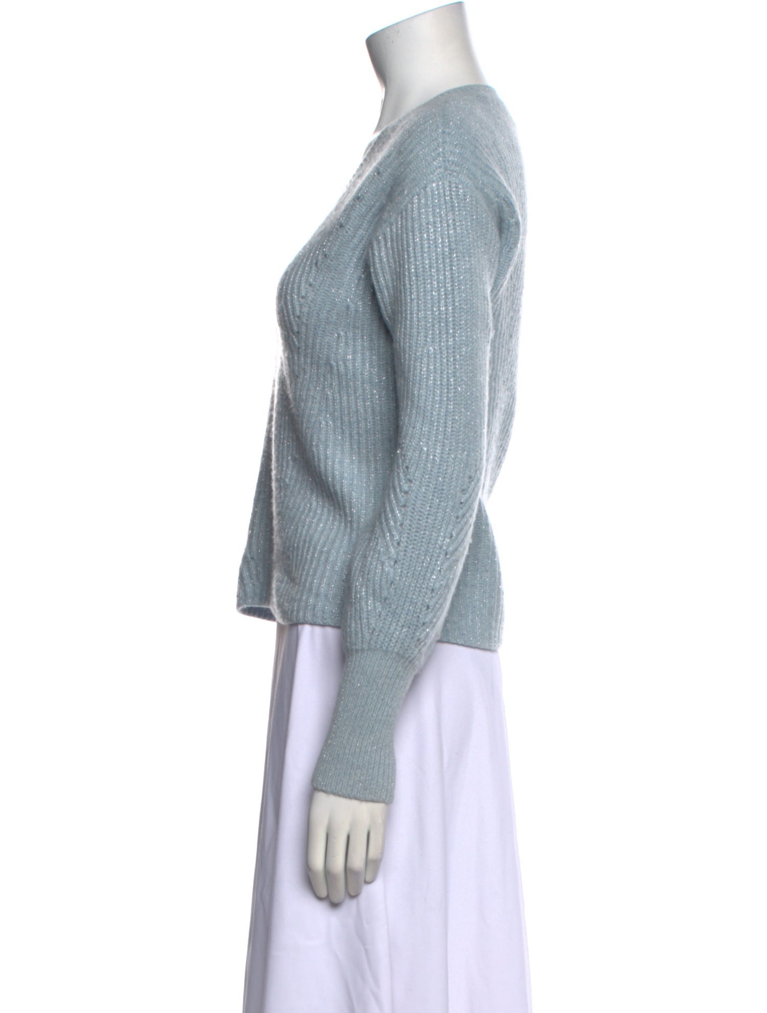 Derek Lam 10 Crosby Merino Wool V-Neck Sweater