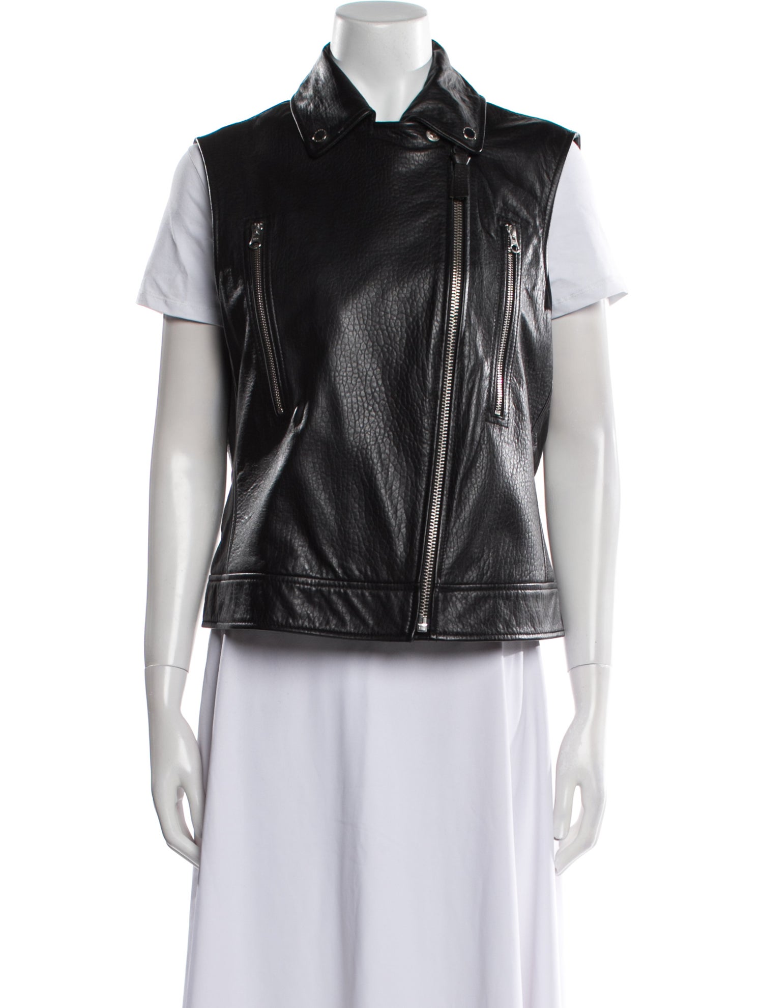 Derek Lam 10 Crosby Leather Biker Jacket
