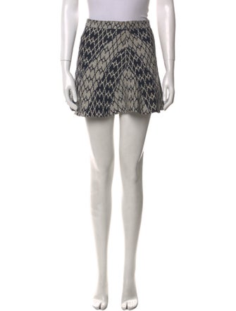 Derek Lam 10 Crosby Animal Print Mini Skirt