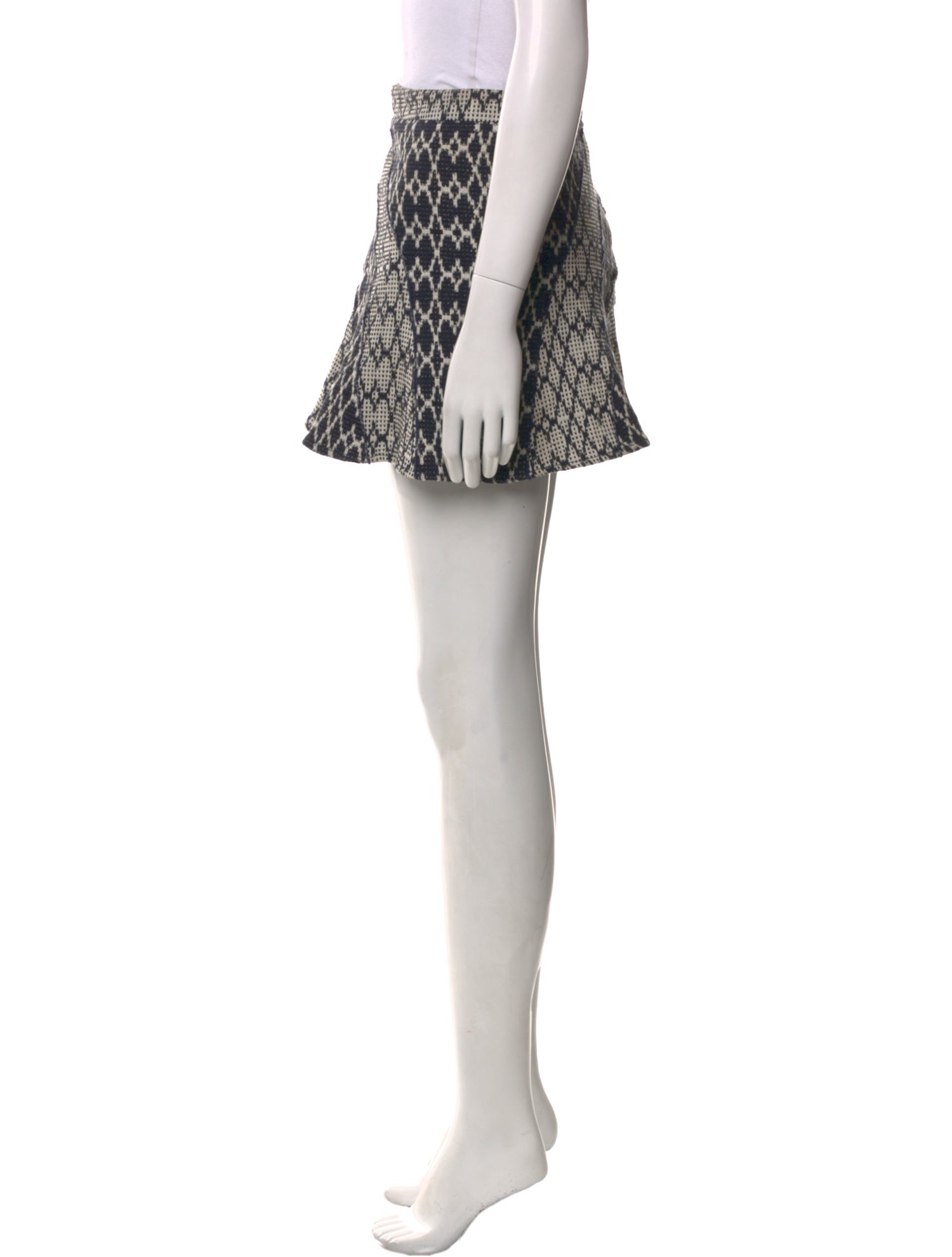 Derek Lam 10 Crosby Animal Print Mini Skirt