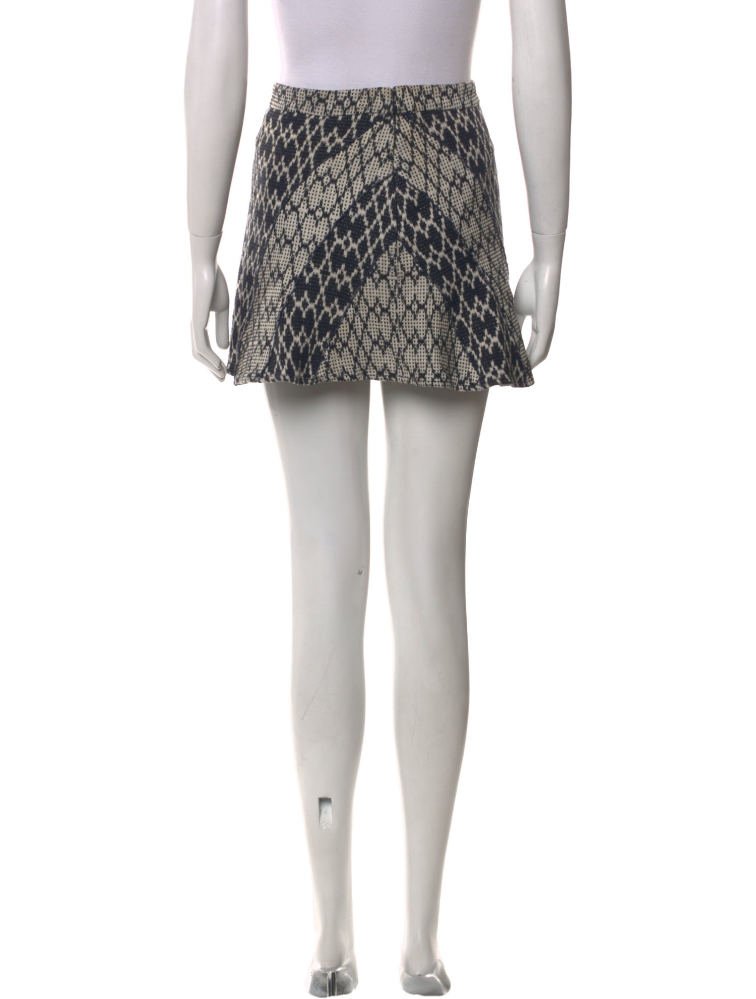 Derek Lam 10 Crosby Animal Print Mini Skirt
