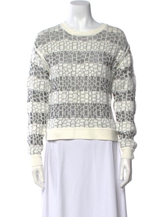 Derek Lam 10 Crosby Striped Scoop Neck Sweater