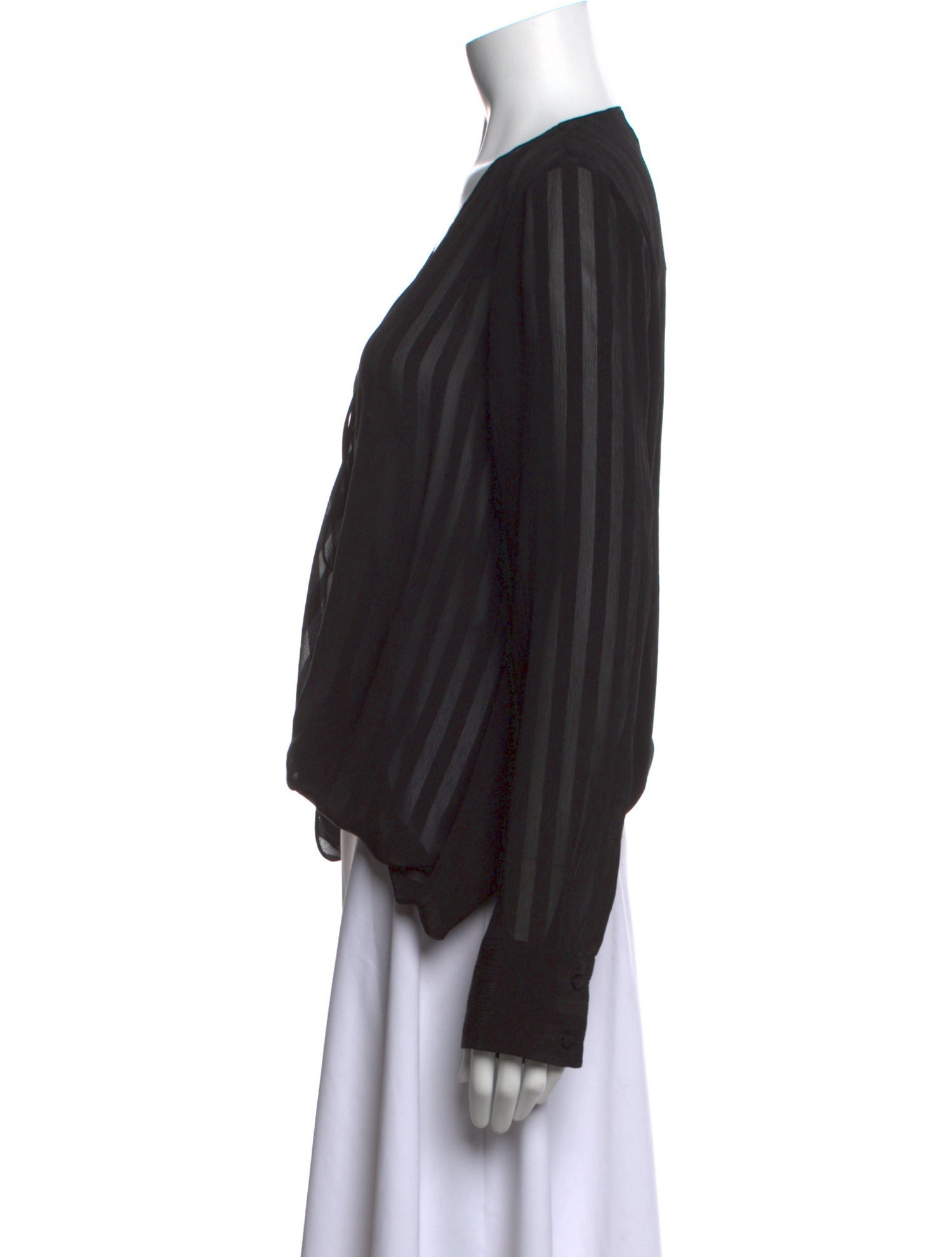 Derek Lam 10 Crosby Silk V-Neck Blouse