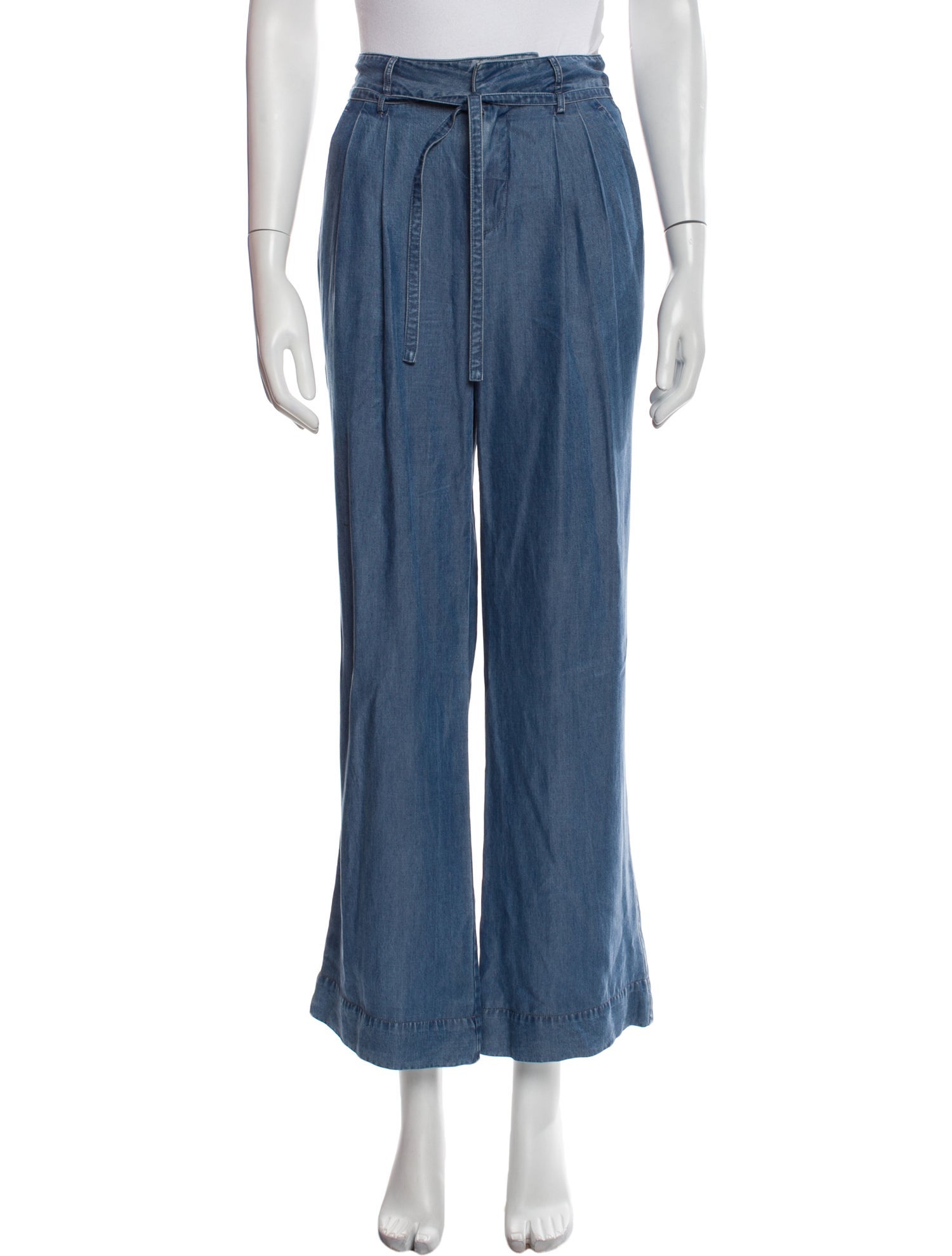 Derek Lam 10 Crosby Mid-Rise Wide Leg Jeans