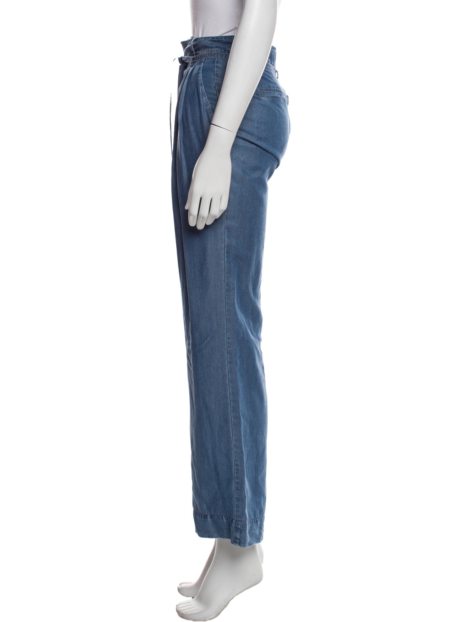 Derek Lam 10 Crosby Mid-Rise Wide Leg Jeans