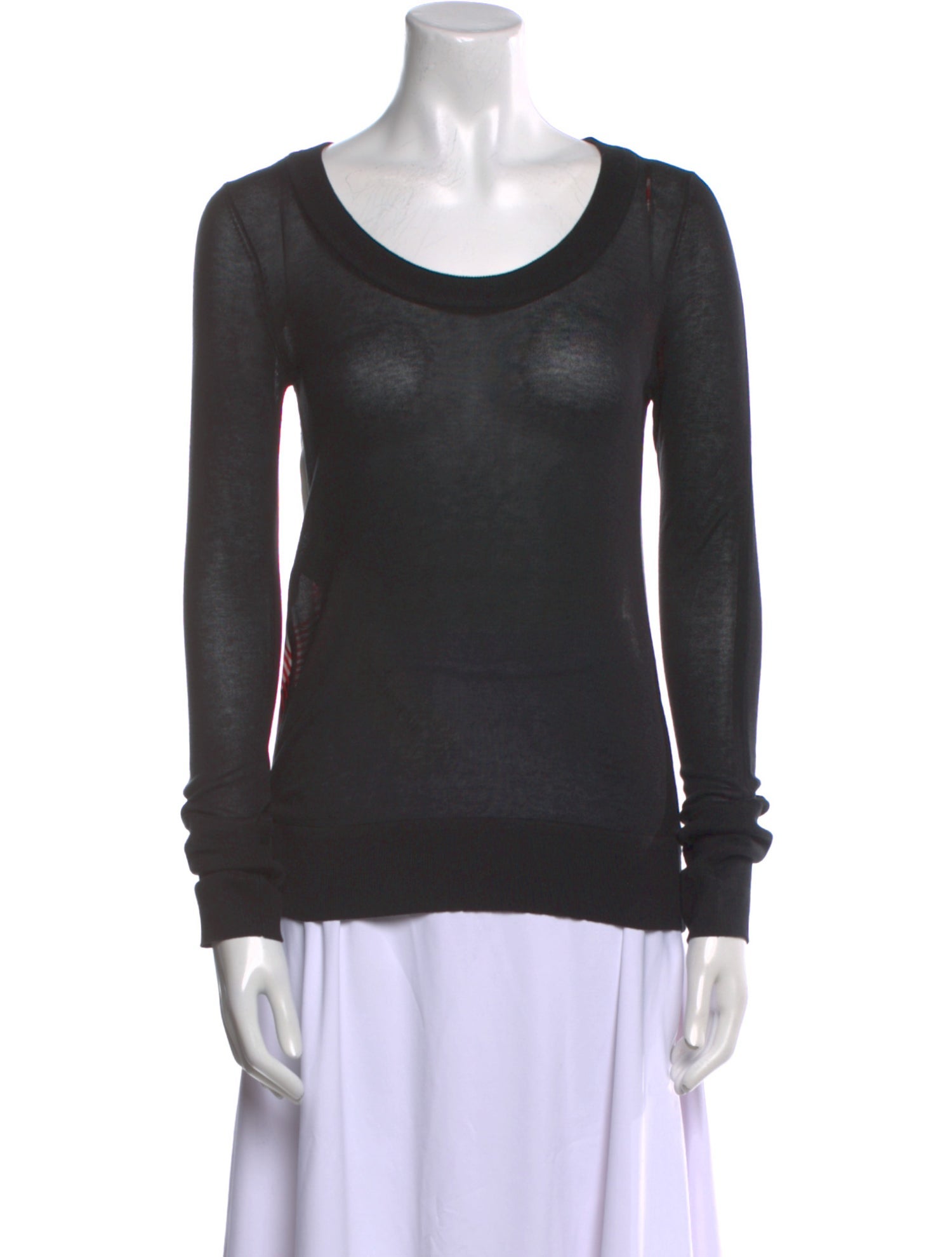 Derek Lam 10 Crosby Silk Scoop Neck Sweatshirt