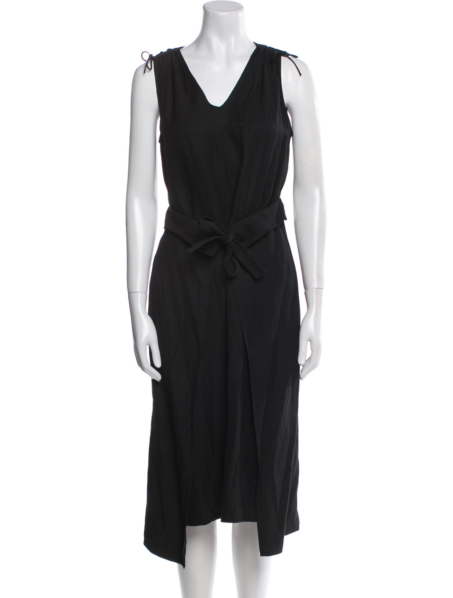 Derek Lam 10 Crosby V-Neck Midi Length Dress