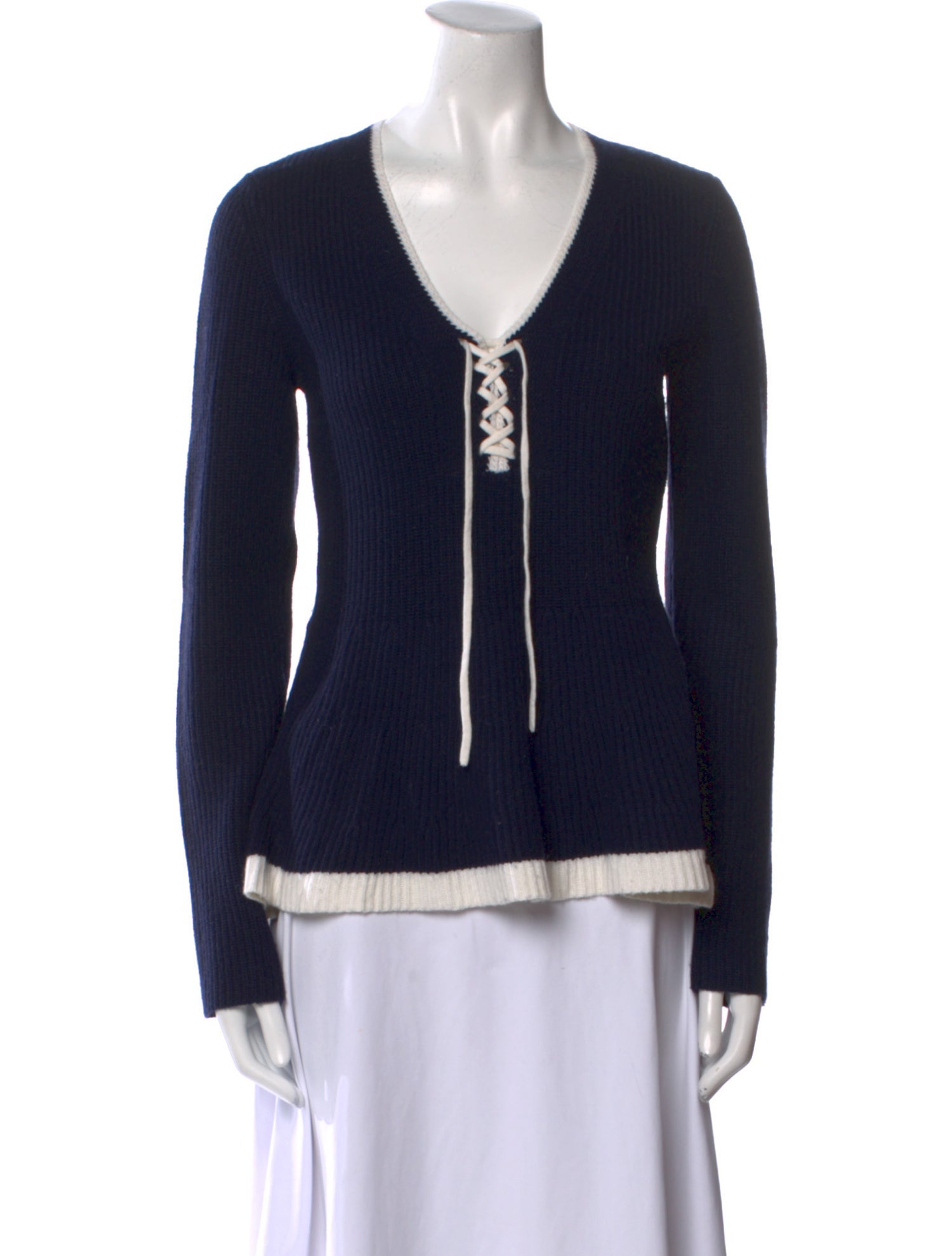 Derek Lam 10 Crosby Wool V-Neck Sweater