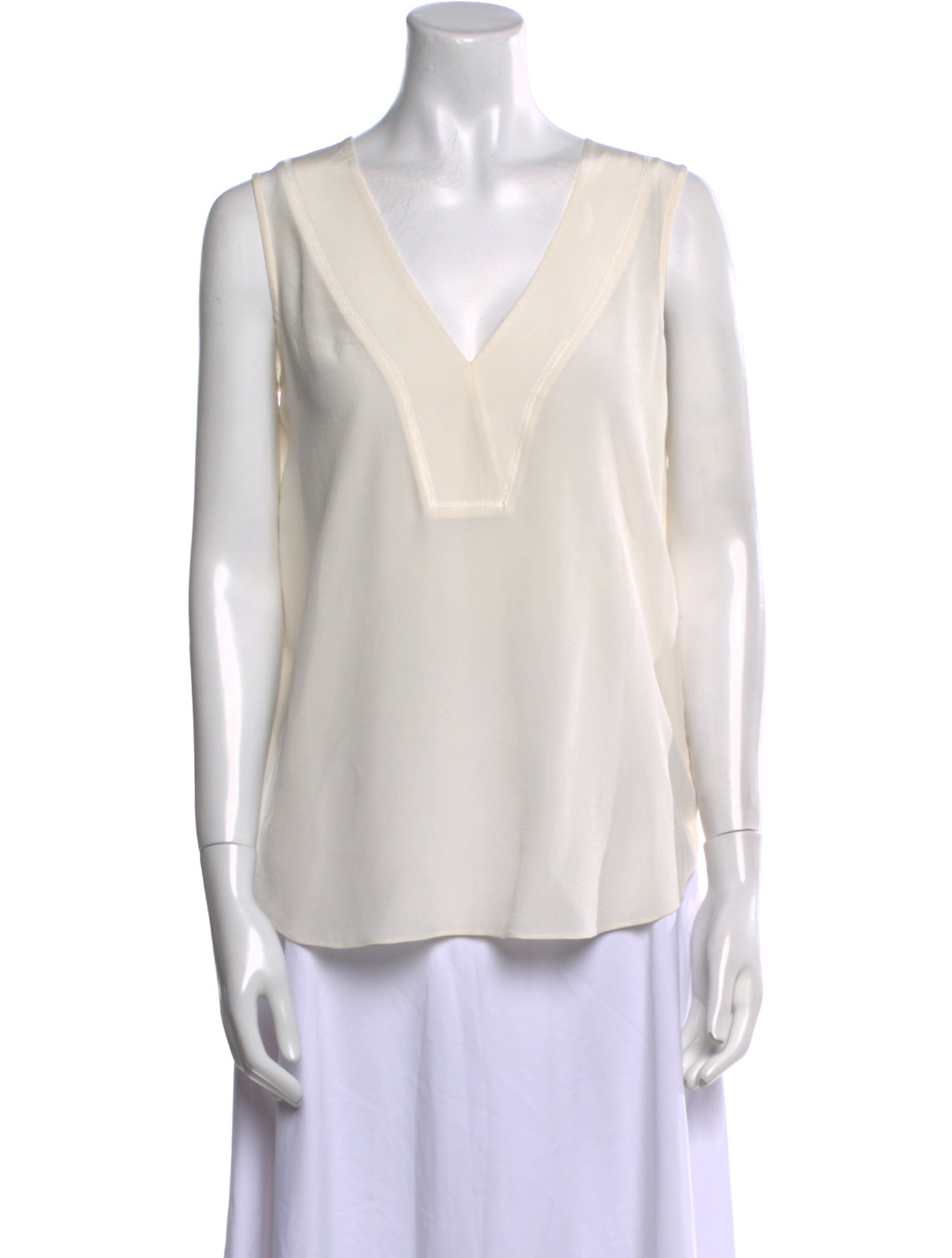 Derek Lam 10 Crosby Silk V-Neck Blouse
