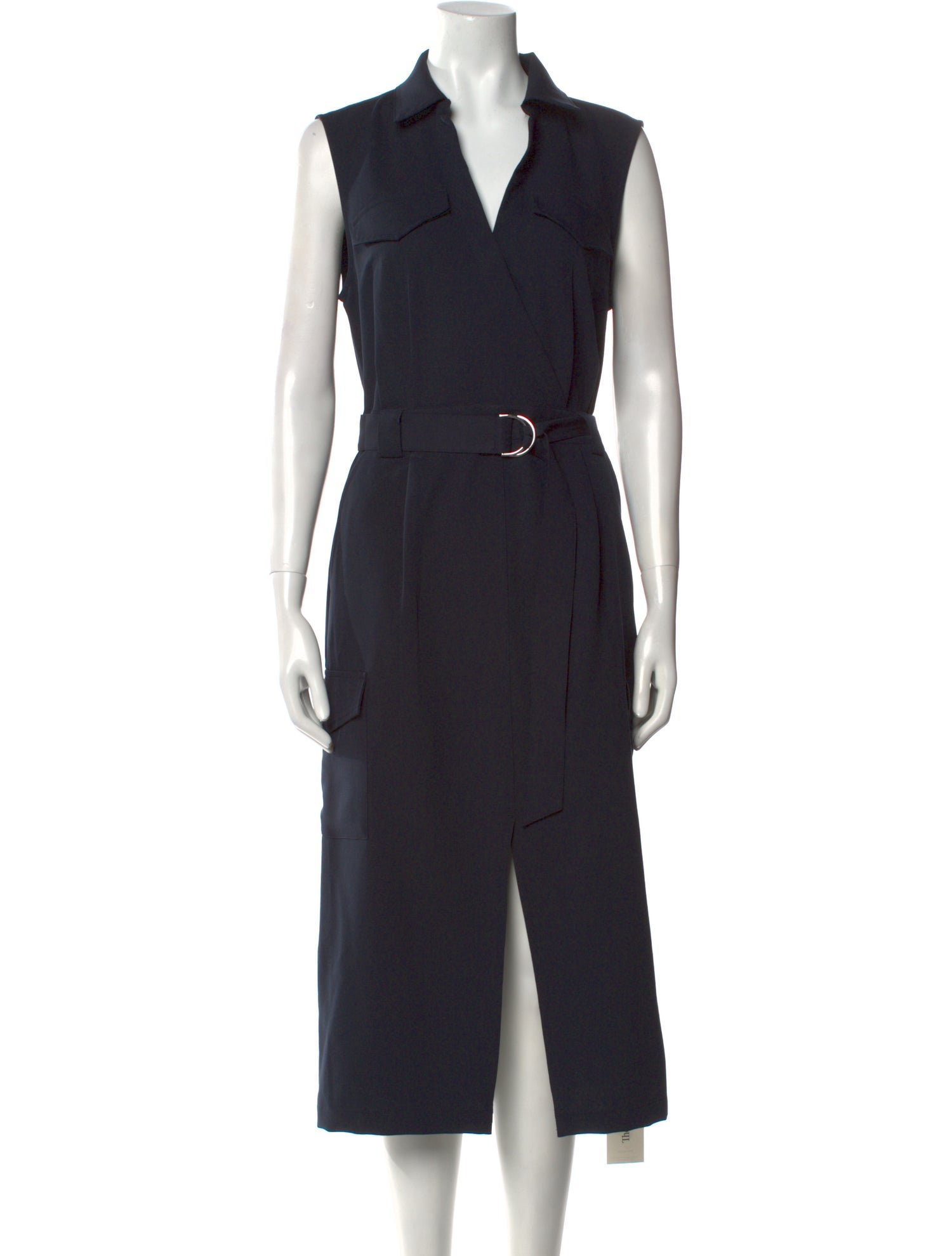 Derek Lam 10 Crosby V-Neck Midi Length Dress w/ Tags