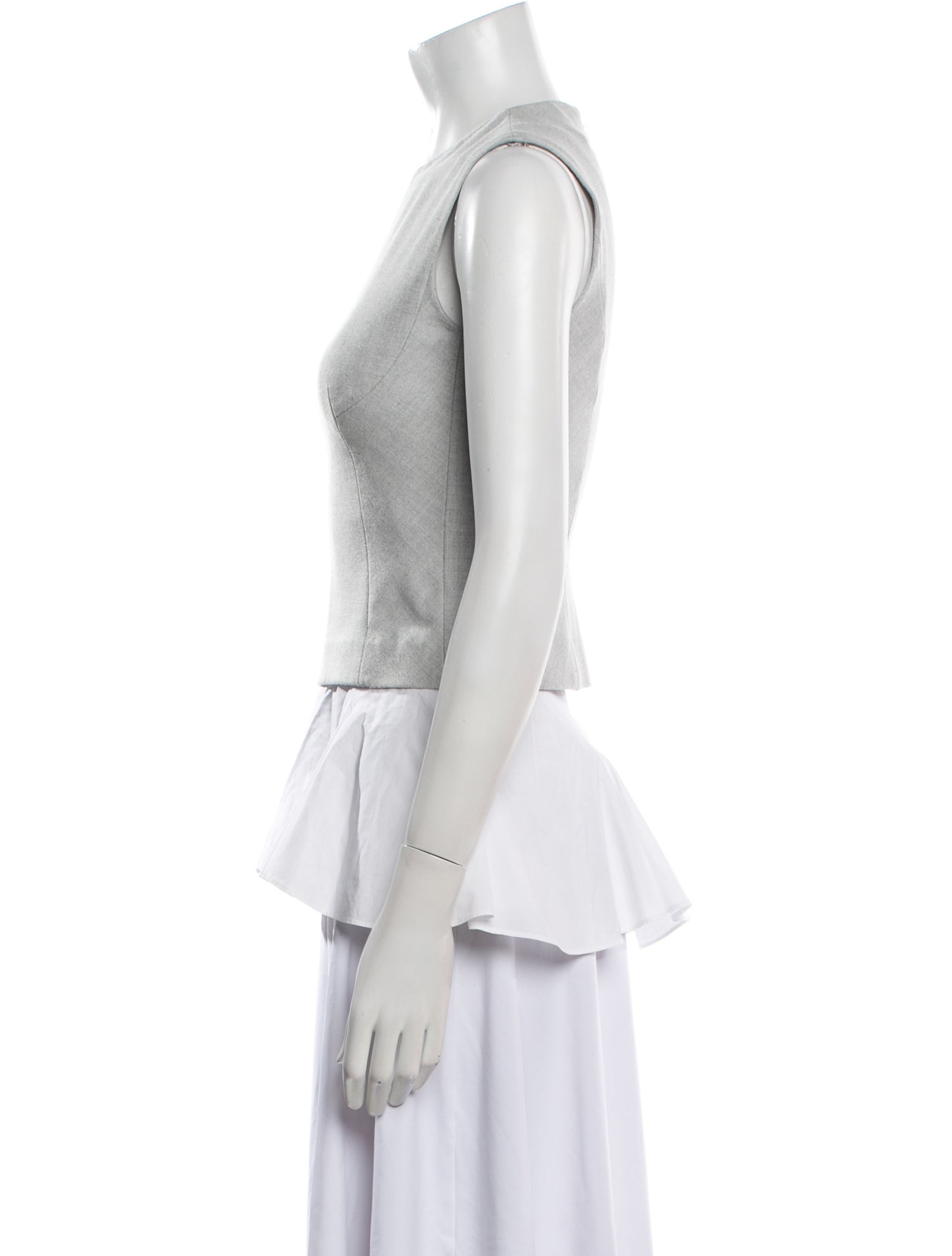 Derek Lam 10 Crosby Crew Neck Sleeveless Top