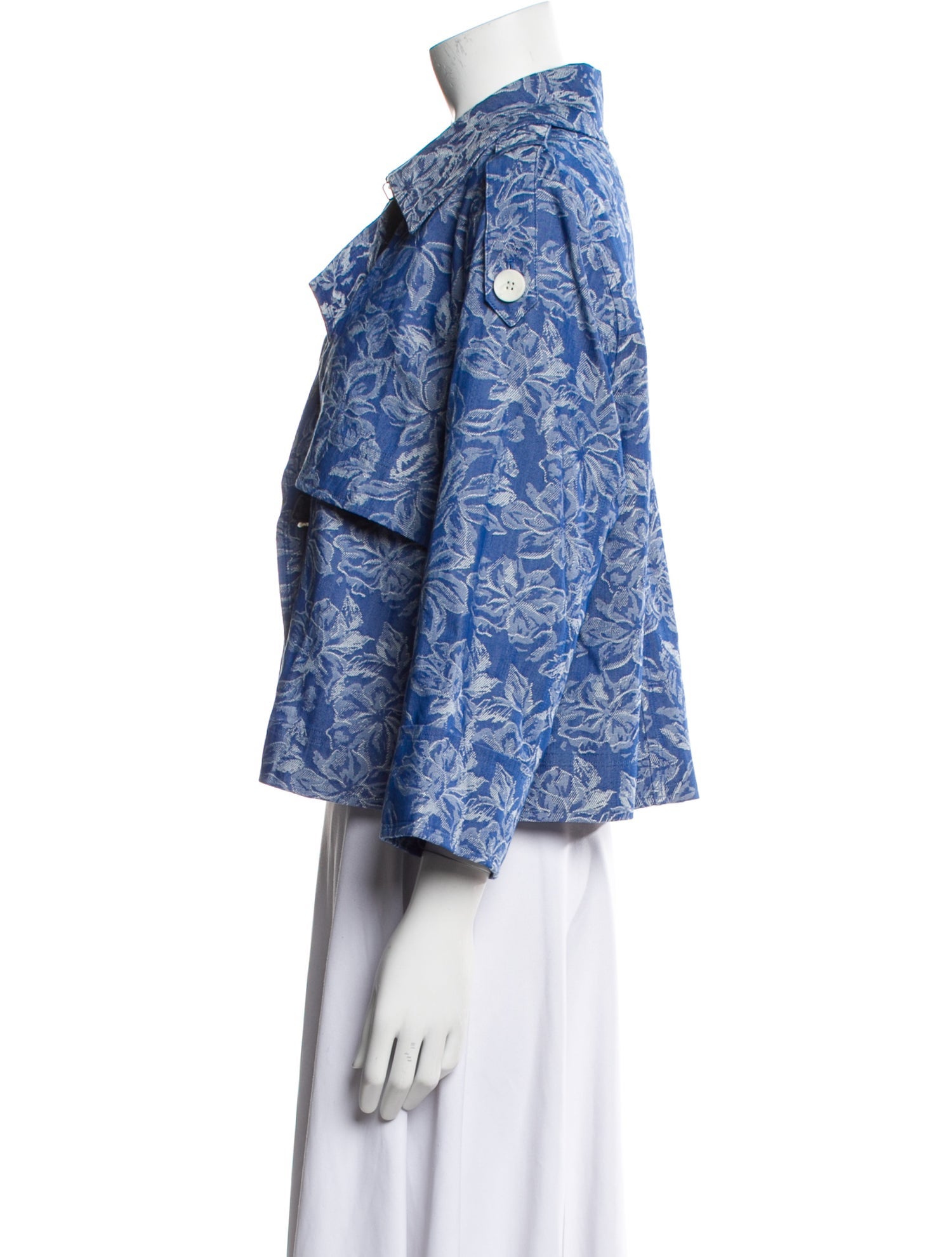 Derek Lam 10 Crosby Floral Print Denim Jacket w/ Tags