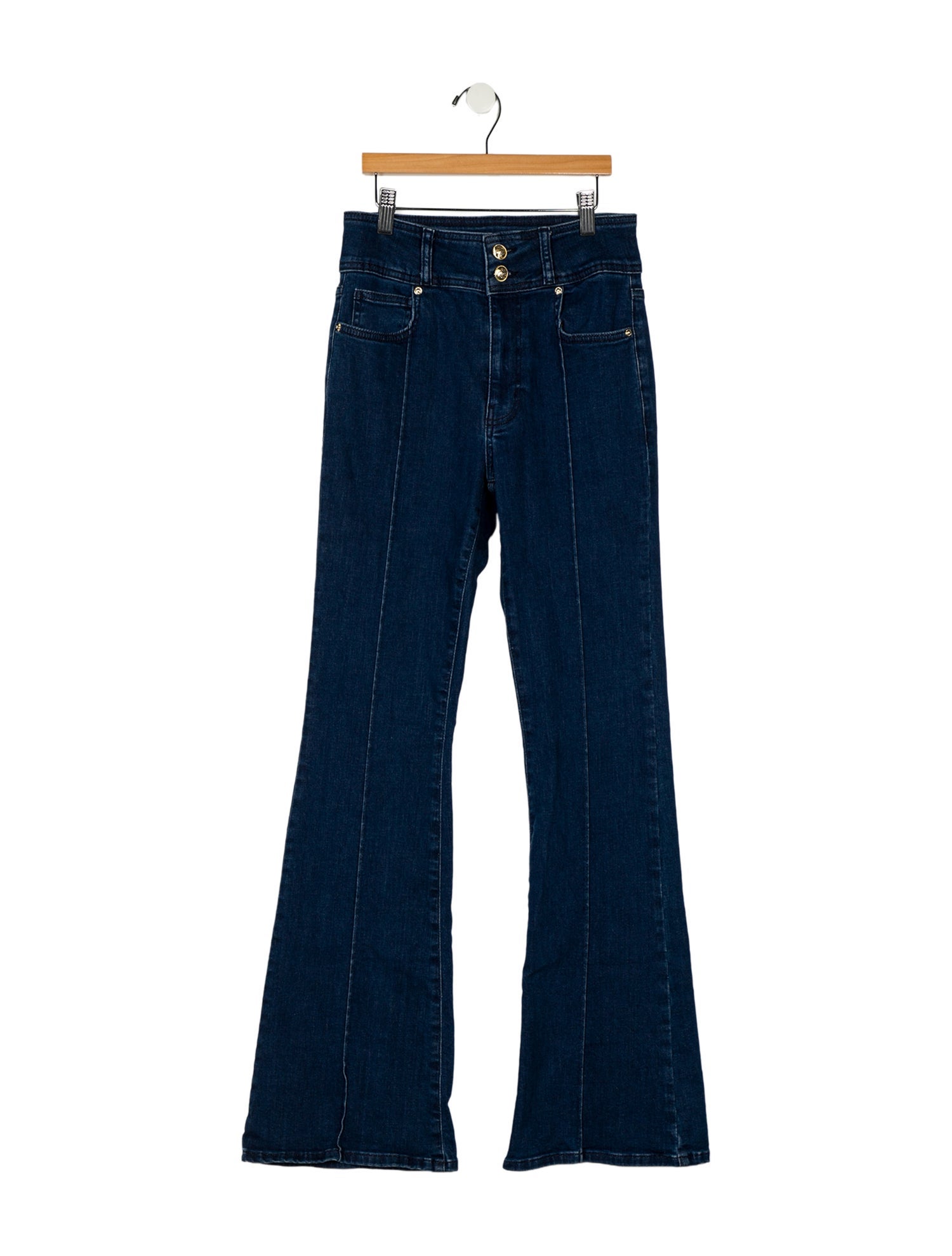 Derek Lam 10 Crosby Mid-Rise Wide Leg Jeans