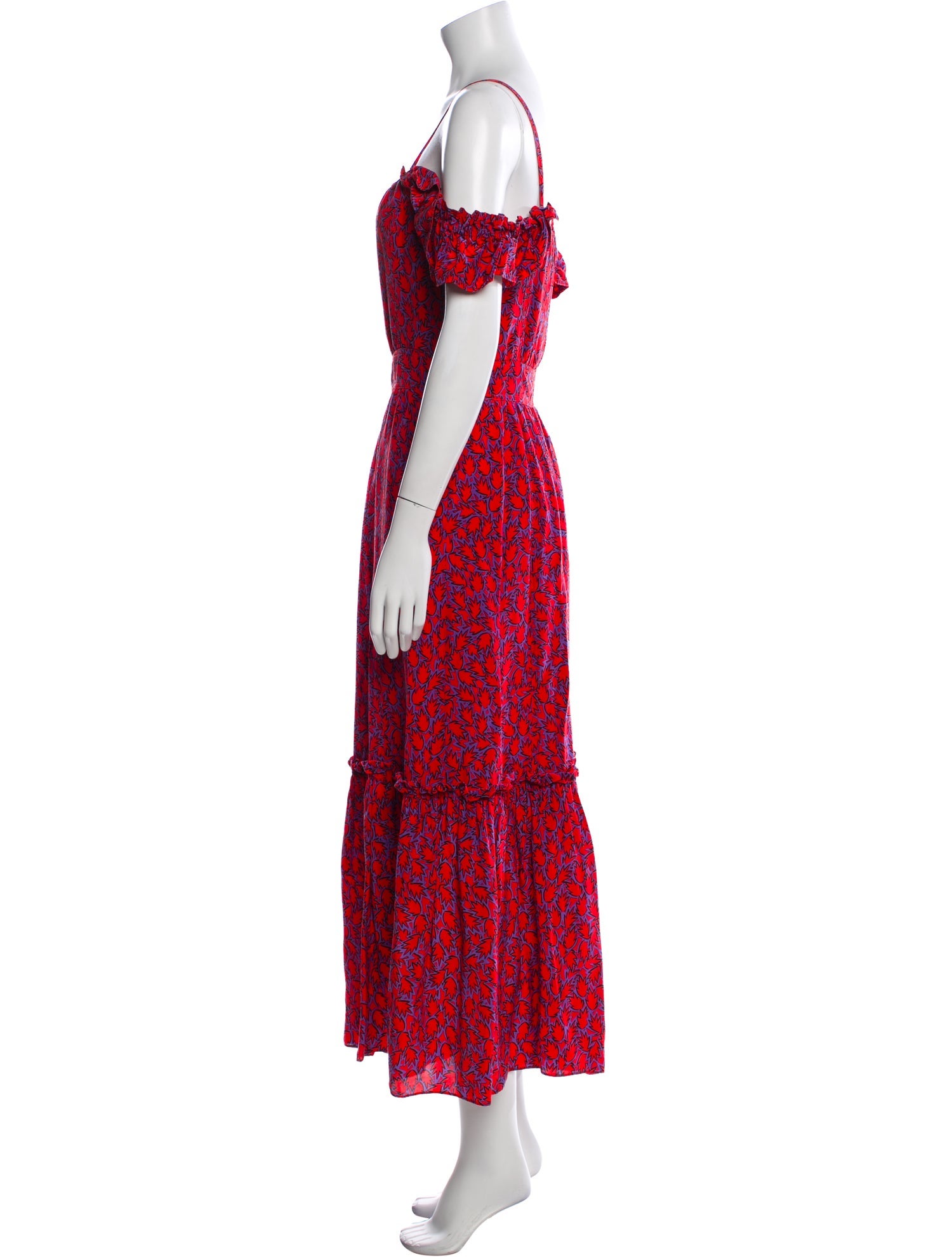 Derek Lam 10 Crosby Floral Print Long Dress