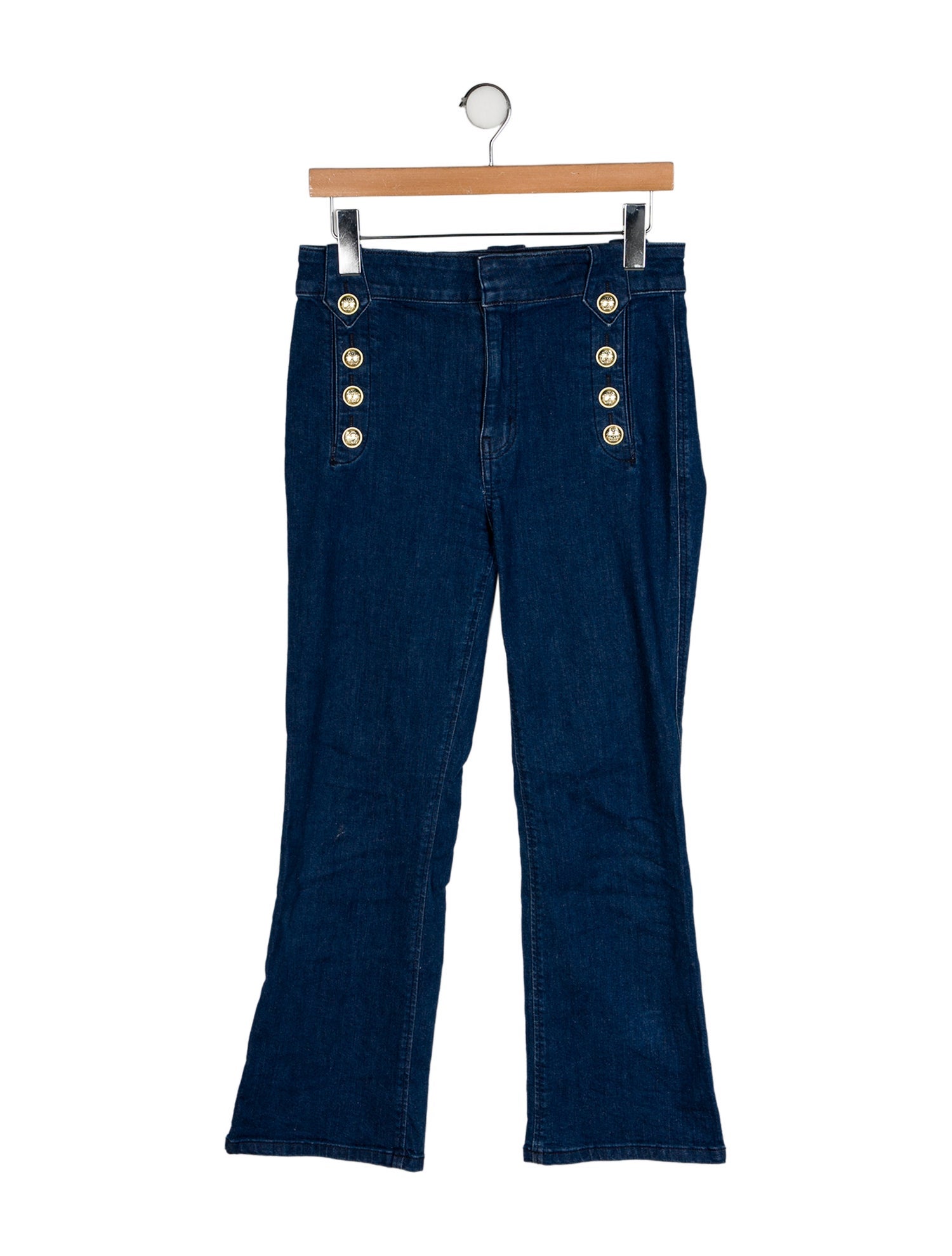 Derek Lam 10 Crosby Mid-Rise Wide Leg Jeans