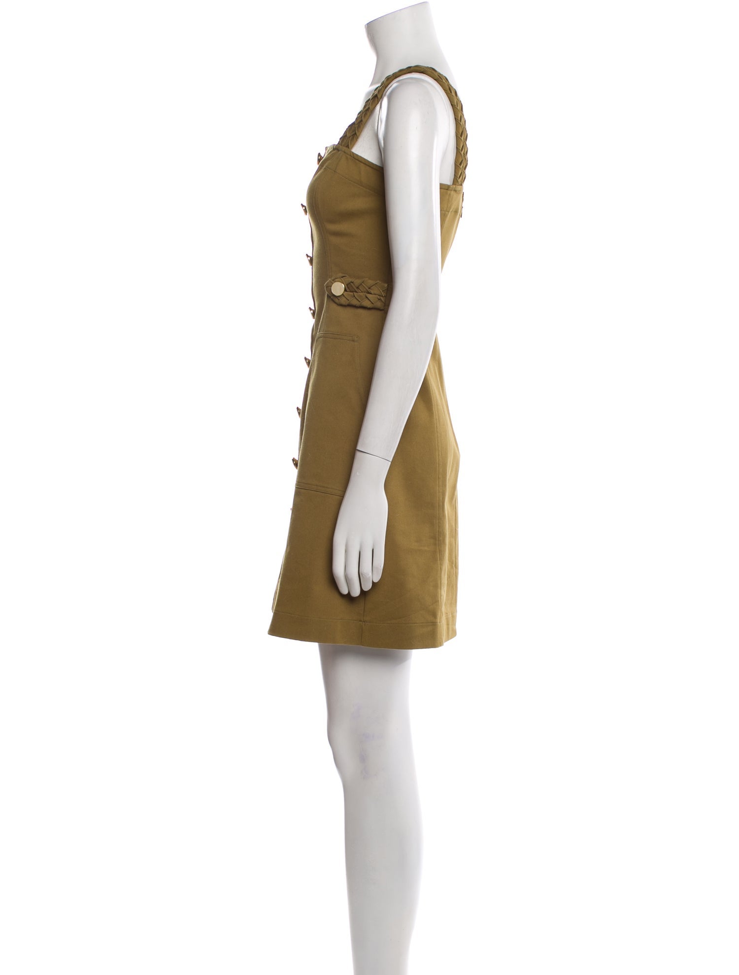 Derek Lam 10 Crosby Square Neckline Mini Dress