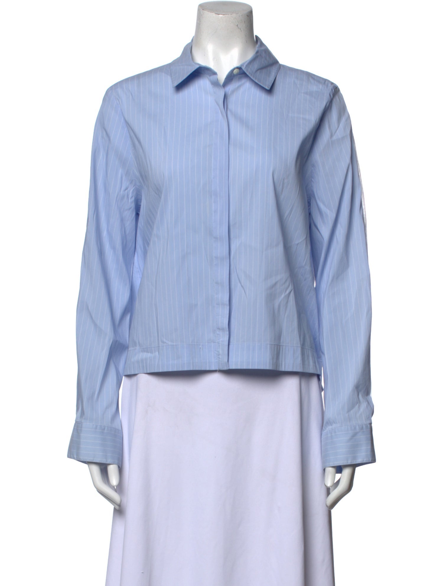 Derek Lam 10 Crosby Long Sleeve Button-Up Top