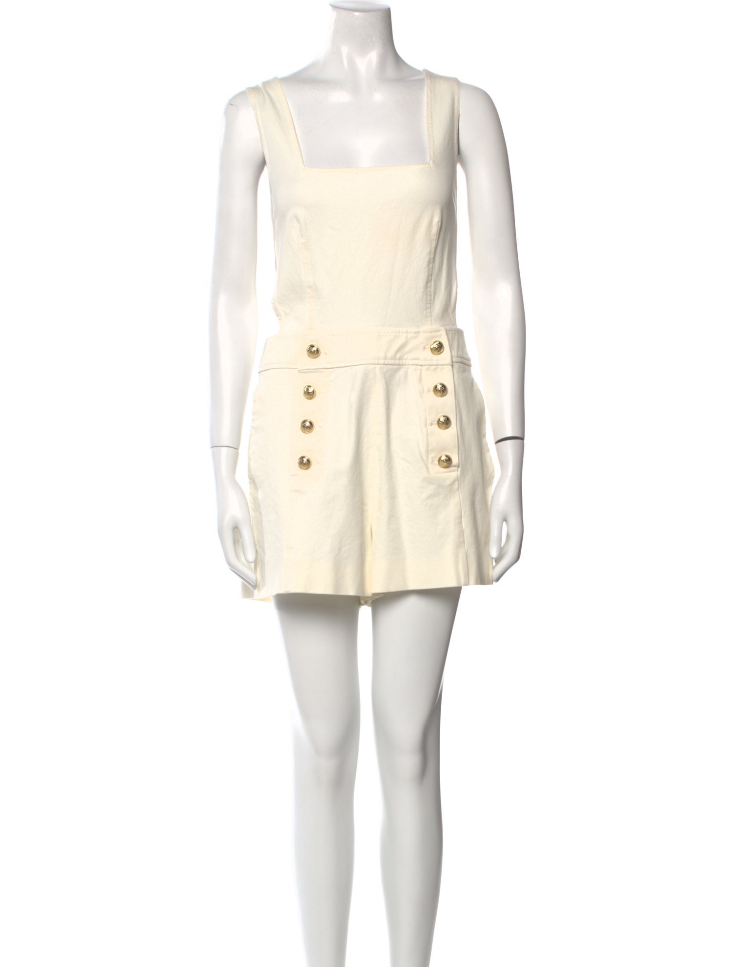 Derek Lam 10 Crosby Square Neckline Romper