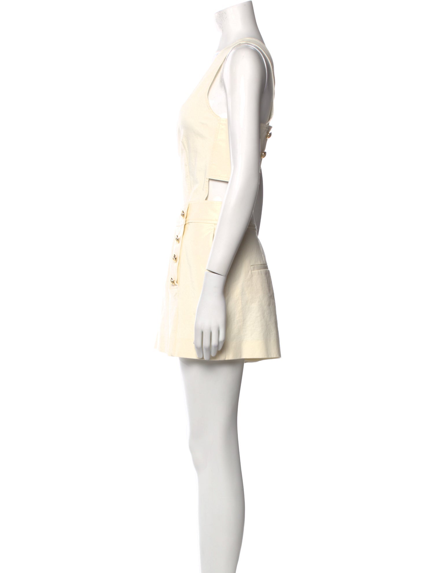 Derek Lam 10 Crosby Square Neckline Romper