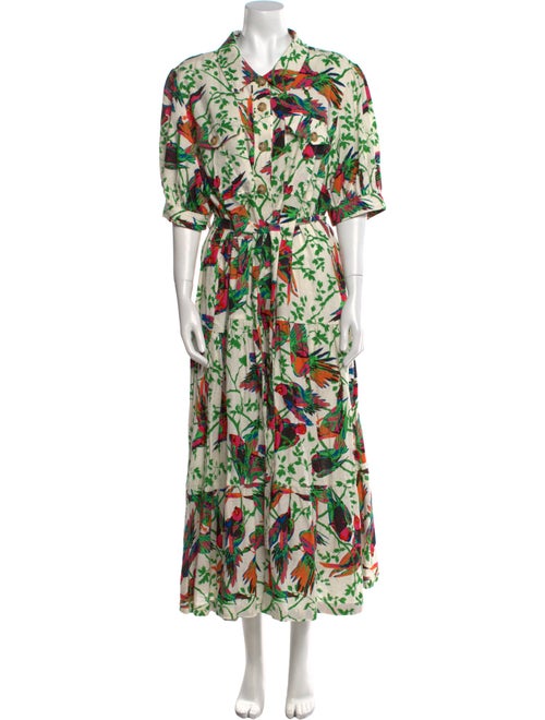 Derek Lam 10 Crosby Floral Print Long Dress