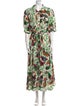 Derek Lam 10 Crosby Floral Print Long Dress