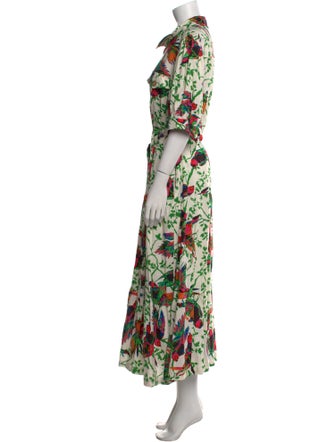 Derek Lam 10 Crosby Floral Print Long Dress