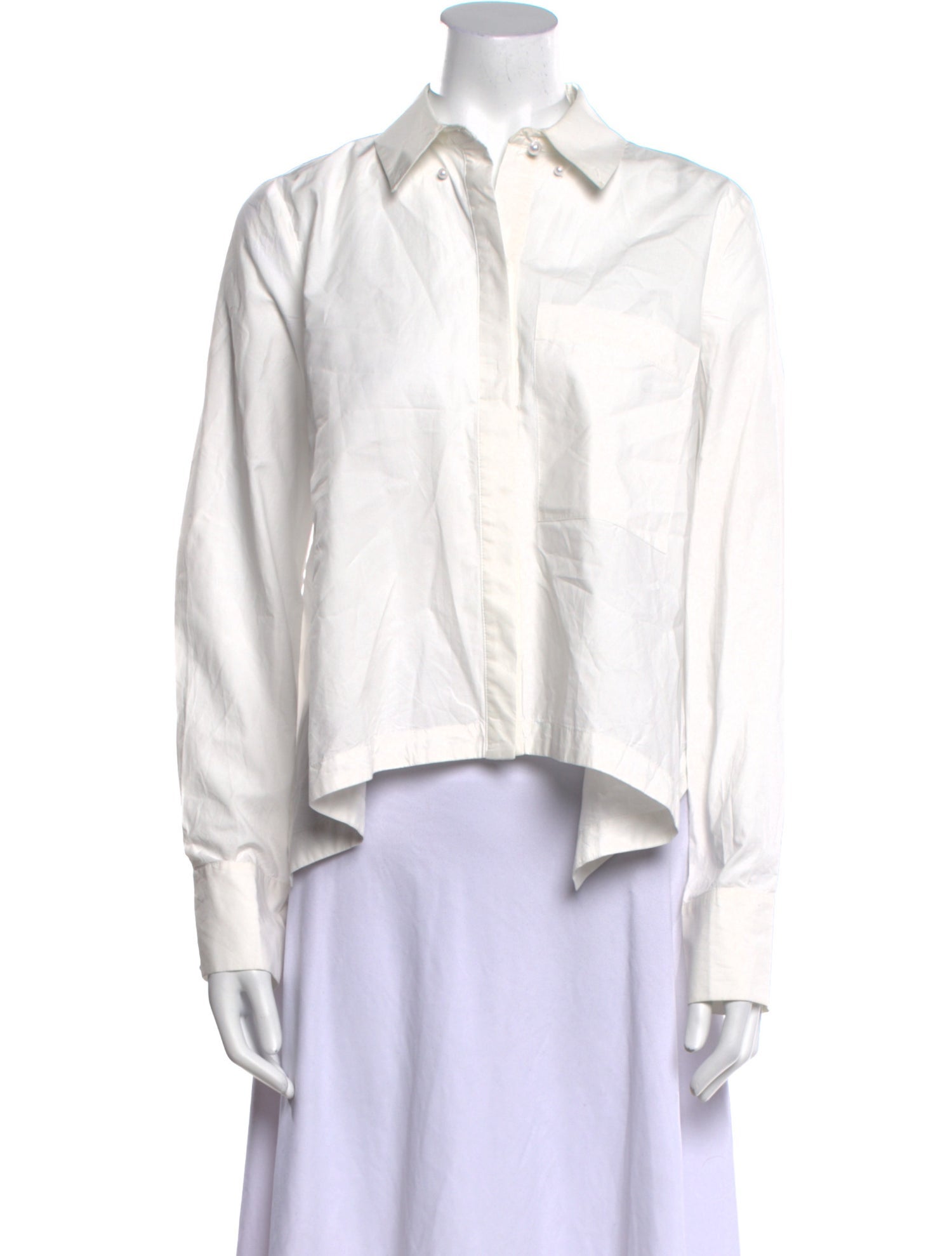 Derek Lam 10 Crosby Long Sleeve Button-Up Top