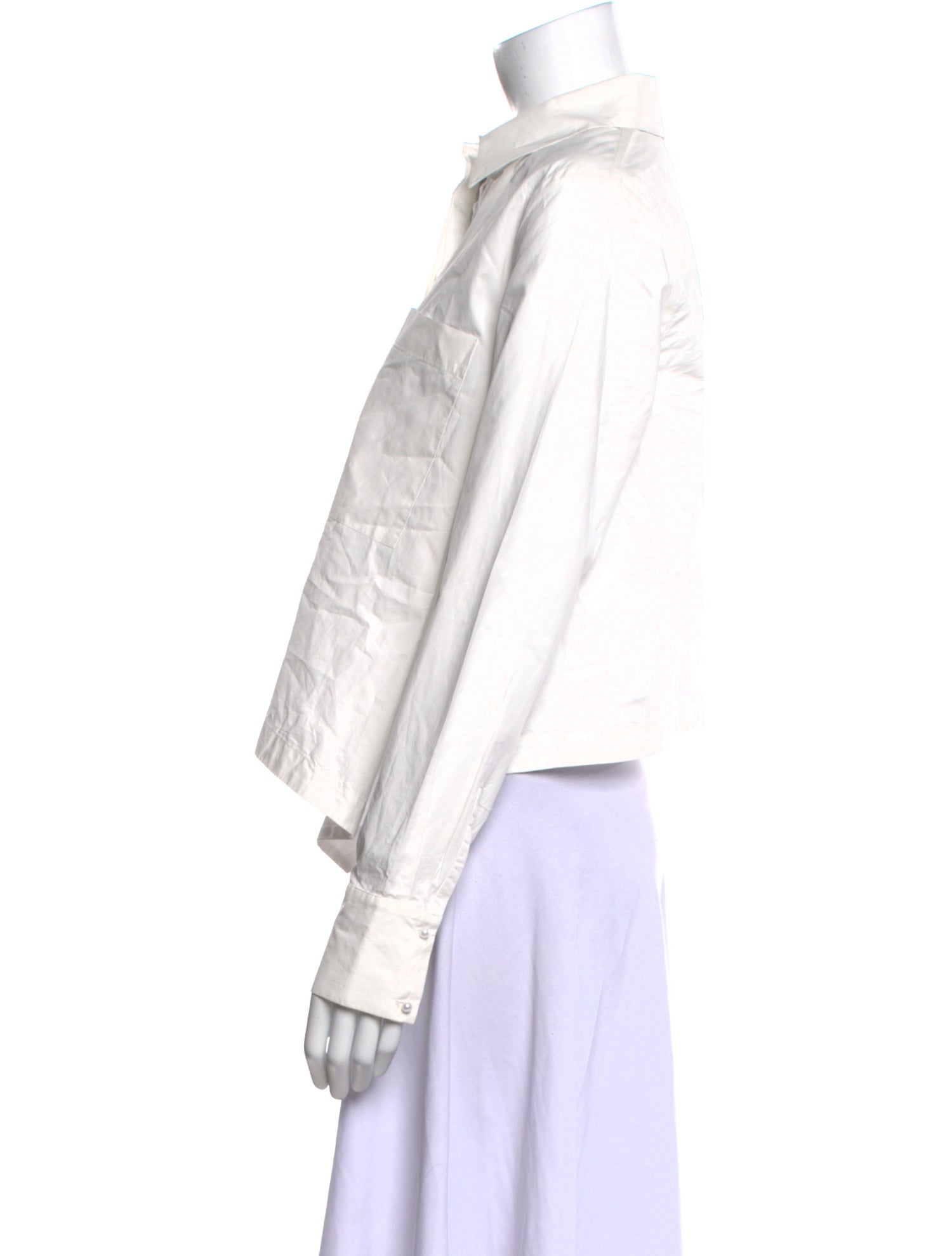 Derek Lam 10 Crosby Long Sleeve Button-Up Top