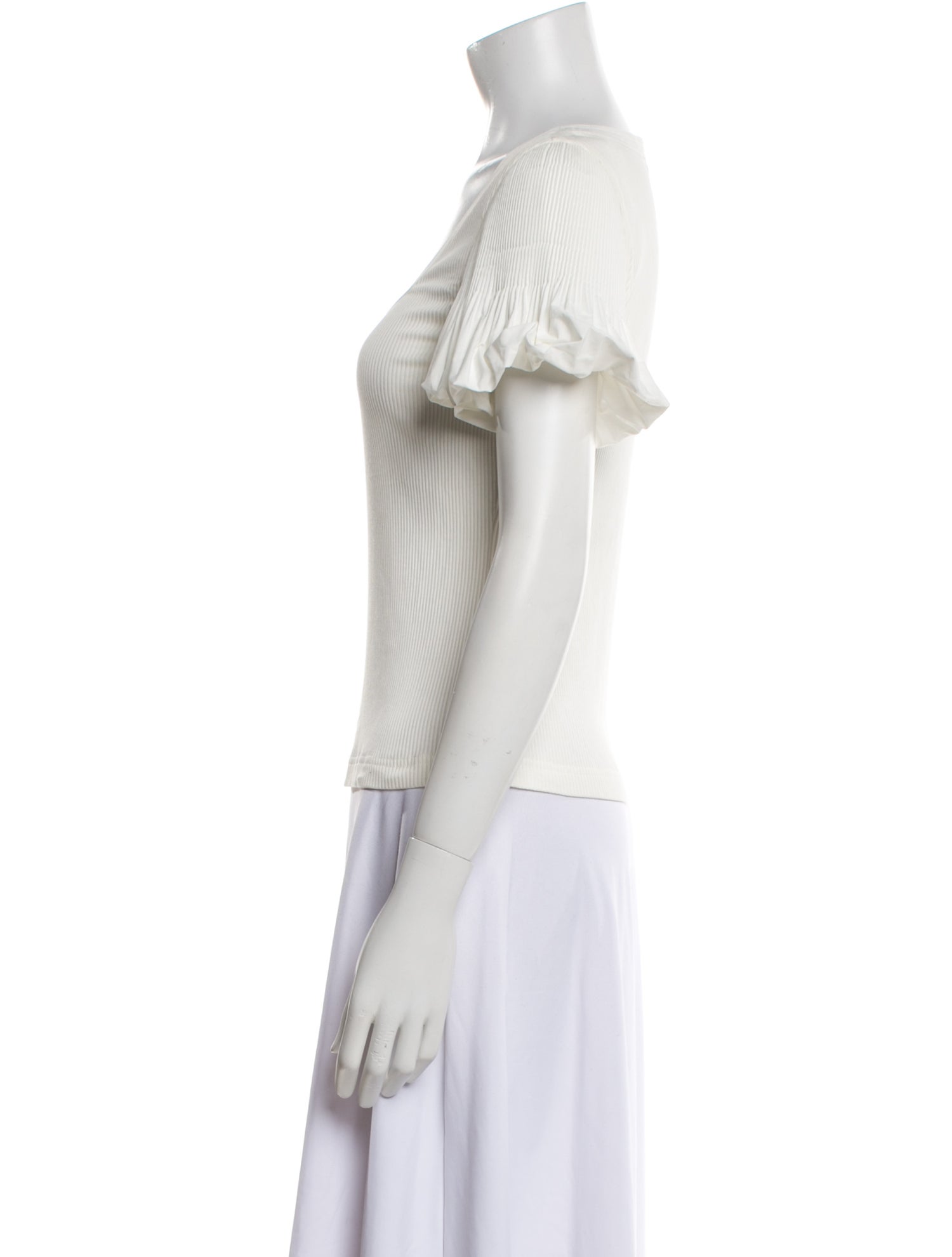 Derek Lam 10 Crosby Scoop Neck Short Sleeve T-Shirt